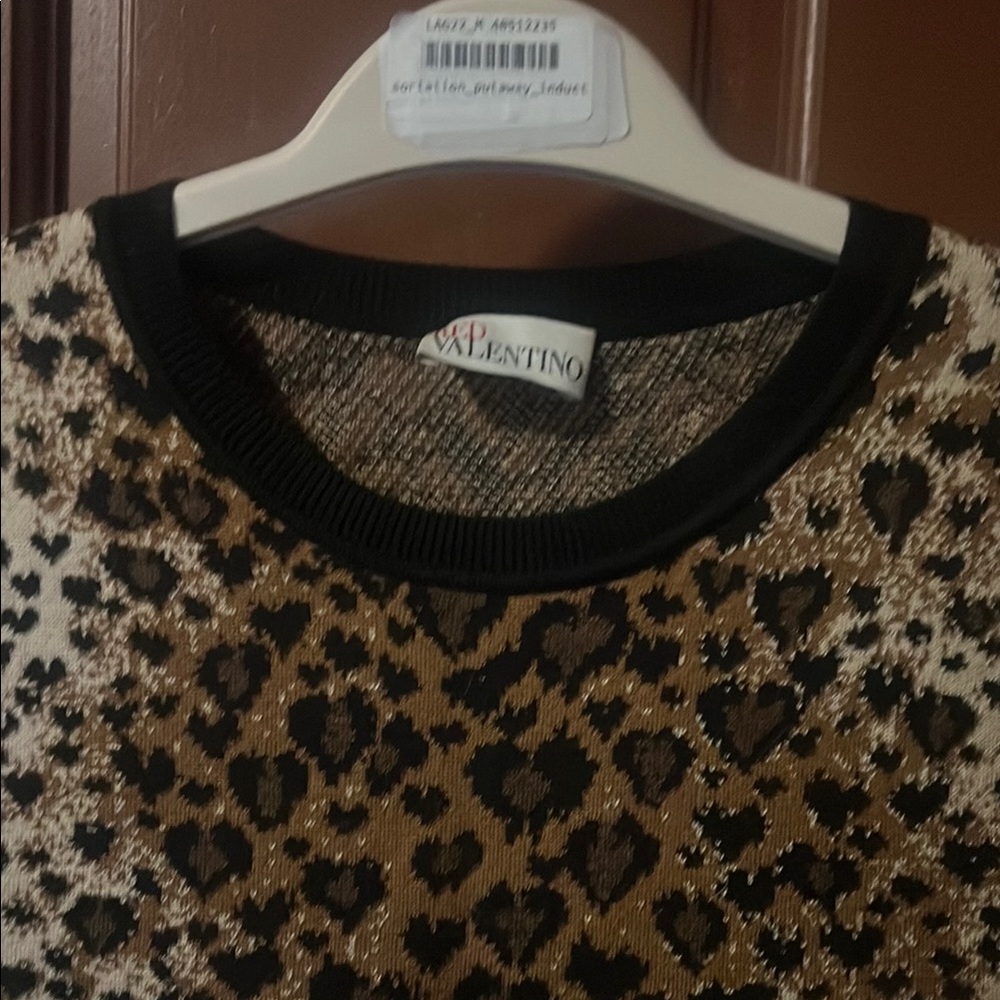 RED Valentino Leopard Print sweater dress - Picture 2 of 7